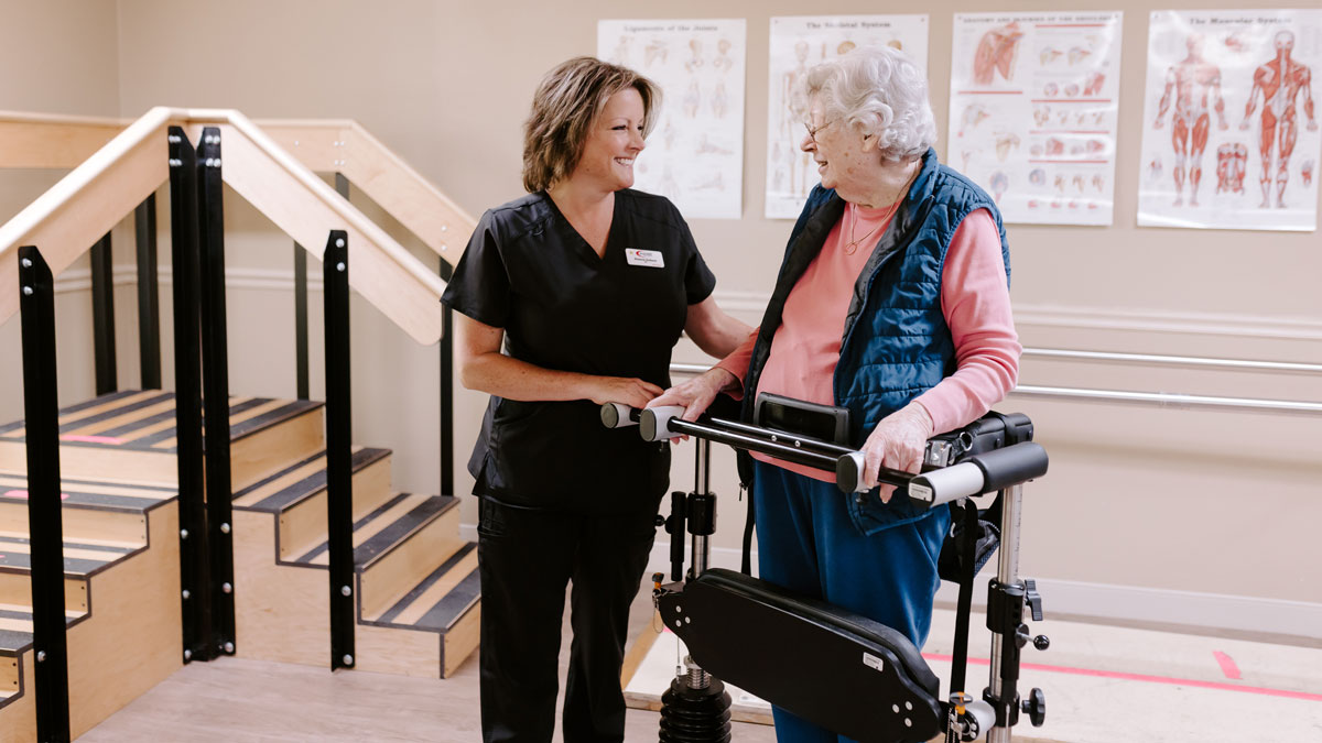 Elder Doing Therapy at Brookridge Cove Rehabilitation and Care Center